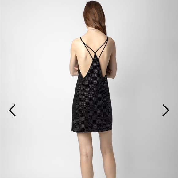 ZADIG AND VOLTAIRE rohana diamante silk dress, size S - Picture 2 of 4